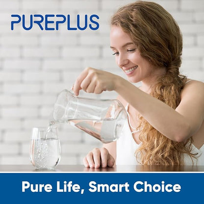 PUREPLUS 3US-AF01 Under Sink Water Filter, Compatible with Standard 3US-AF01, 3US-AS01, AP Easy C-CS-FF, WHCF-SRC, WHCF-SUFC, WHCF-SUF Water Filter, 3 Pack