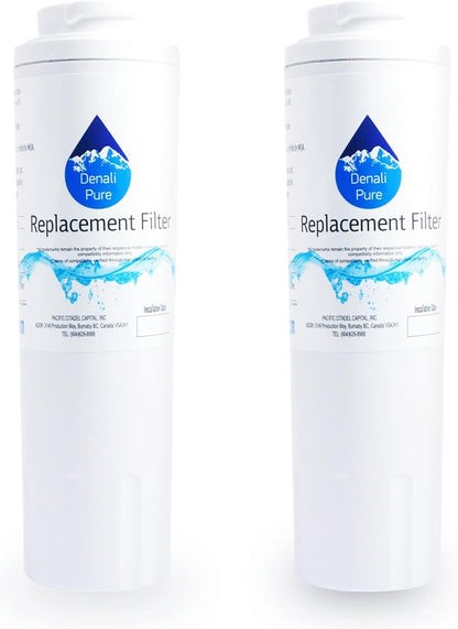 2-Pack Denali Pure Replacement for Viking RWFFR Refrigerator Water Filter - Compatible with Viking UKF8001 Fridge Water Filter Cartridge