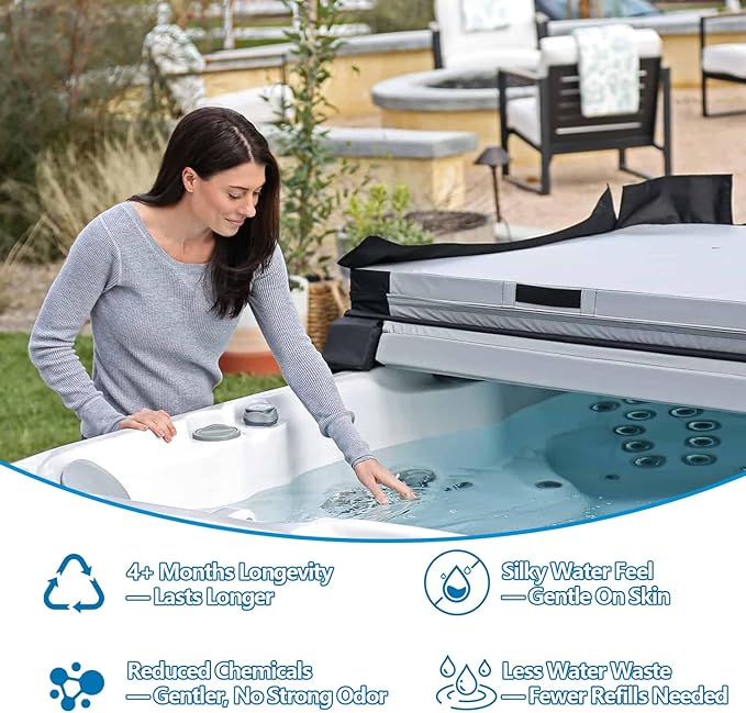 Salt System Cartridge Replacement for Hot Spring & Caldera Spas, Water Treatment Replacement Cartridge, Hot Springs Salt Cartridge, Easy Maintenance for Natural Spa Water(2 Pack)
