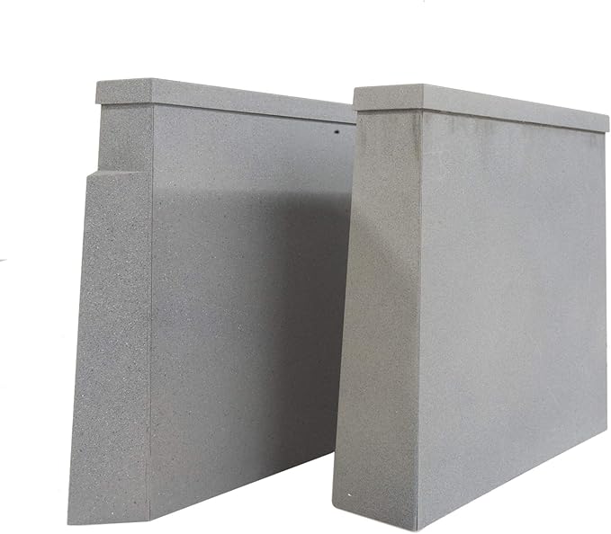 Walthers Cornerstone HO Scale Double-Track Railroad Bridge Concrete Pier 2 Pack Train Collectable Train