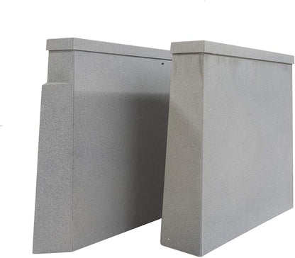 Walthers Cornerstone HO Scale Double-Track Railroad Bridge Concrete Pier 2 Pack Train Collectable Train