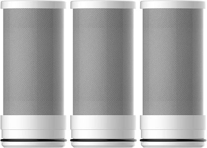 Amazon Basics Faucet Water Filter Replacement, NSF Certified, Reduces Chlorine, Lead, Fluoride, Heavy Metal, Bad Taste and Odor, 3-Pack