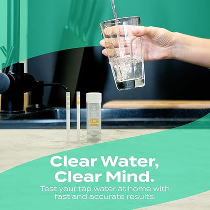 2San Home Water Test, 8-in-1 Water Testing for Bacteria, Lead, Iron, Copper, pH, Chlorine, Hardness, Nitrites, Easy At-Home Use for Tap & Well Water, Fast, Reliable Results Without a Lab