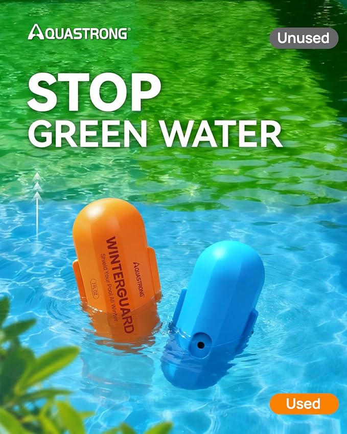 AQUASTRONG 4 in 1 Pool Closing Kit for Above Ground & Inground Pools, Treats up to 30,000 Gallons, Easy-to-Use Pool Winterizing Kit for Winter Care & Maintenance