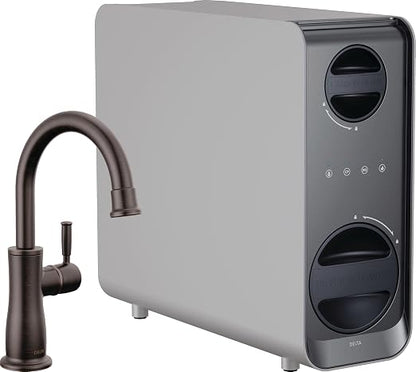 Delta Faucet Clarifi Under Sink Reverse Osmosis Water Filter System with Oil Rubbed Bronze Traditional Beverage Dispenser Faucet