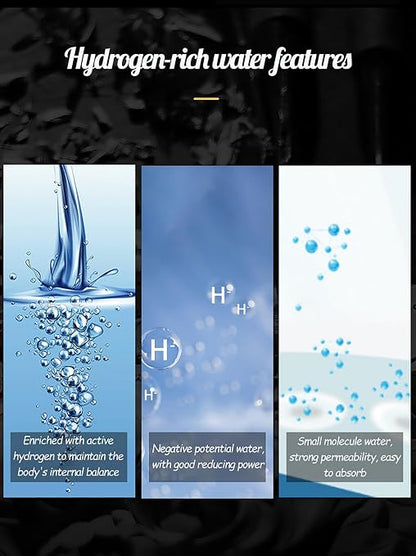 Hydrogen Water Bottle Generator, Outdoor Portable Hydrogen Rich Health Cup, Rechargeable Hydrogen Bottle, Hydrogen Water Ionizer Machine for Home Office Exercise Travel
