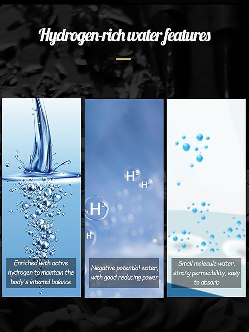Hydrogen Water Bottle Generator, Outdoor Portable Hydrogen Rich Health Cup, Rechargeable Hydrogen Bottle, Hydrogen Water Ionizer Machine for Home Office Exercise Travel