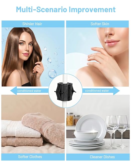 Magnetic Water Conditioner – Eco-Friendly Salt-Free Hard Water Treatment System – Prevents Limescale & Protects Home Plumbing – No-Tool Installation