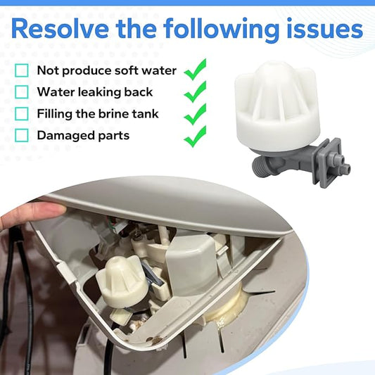 7187065 Water Softener Nozzle and Venturi Assembly Compatible with Whirlpool, Northstar, Rheem, Morton, GE, Kenmore Water Softener Replacement Parts