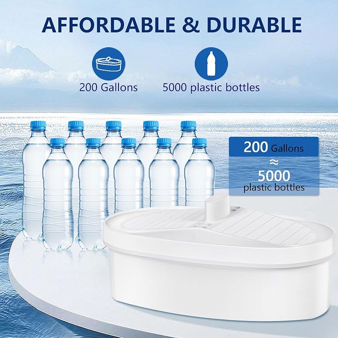 1 Pack Replacement Filter for Waterdrop® WD-PF-01A Plus Pitchers | Replacement for Waterdrop® Pitcher and Dispenser, Reduces PFAS, Lead, PFOA/PFOS and Chlorine, Lasts 3 Months or 200 Gallons