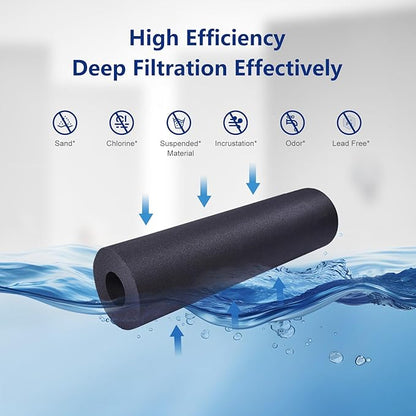Alkaline Water Filter Replacement Filter for Waterdrop® WD-PF-01A Plus, Increase PH, Reduces PFOA/PFOS, Chlorine, Compatible with Waterdrop® Pitchers, Lasts 2 Months or 100 Gallons, 1 Pack