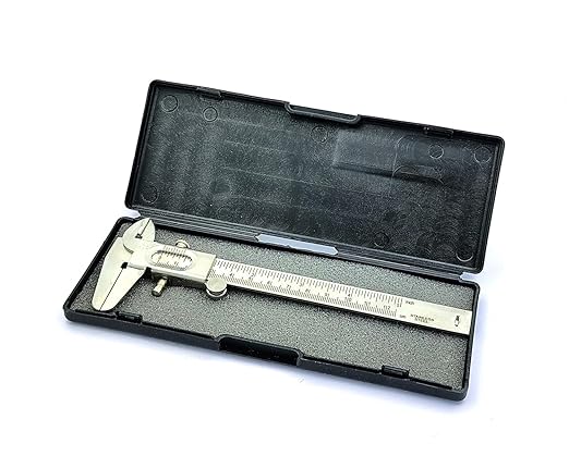 Non Digital Vernier Caliper Metric -Imperial Measuring System Tools (Stainless Steel Plated)