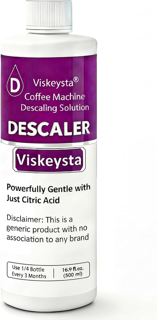 Descaling Solution for OXO Coffee Makers, 16.9 fl oz (500ml) Descaler Liquid, 4 Uses, Citric Acid Formula