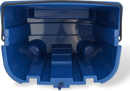SPARTA OmniFit Mop Bucket System, Durable Mop Bucket, Side Press Wringer, and Soiled Water Insert, Floor Cleaning Essentials for Commercial and Home Use, 35 Qt Capacity, 1 Count, Green