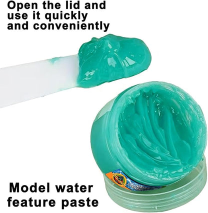 50ml Water Scenery Paster, Paint Mediums & Additives, Water Effect Paste, Suitable For Rivers, Oceans, Lakes, Static Scenes - Model For Aquariums (Lake Color)