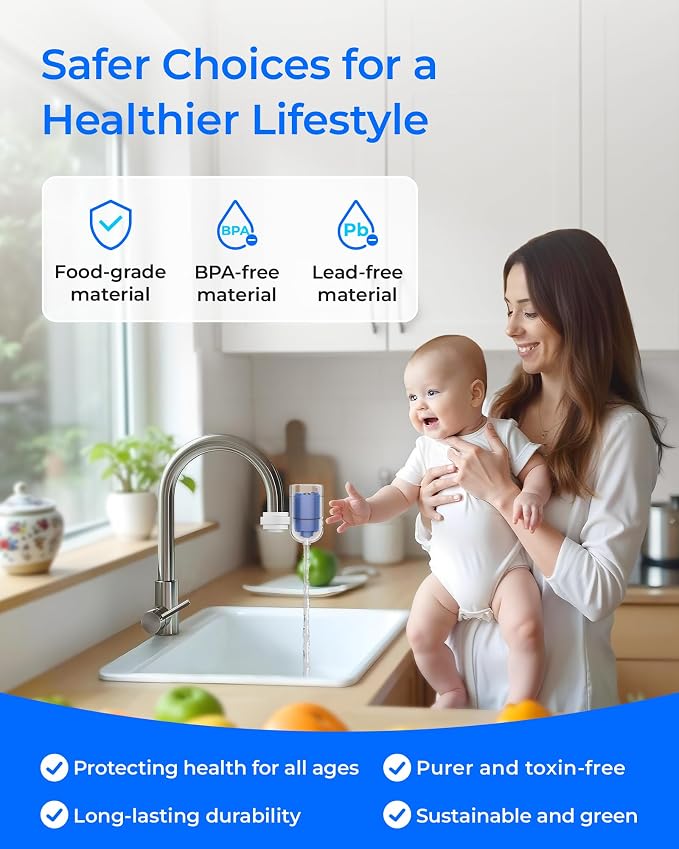Waterdrop C08A Water Filter Replacement for PUR® Faucet Filter, 2 Pack | Compatible with All PUR® PLUS Water Filter, PUR® PLUS RF9999® Faucet Water Filter, NSF 42 Certified, 6-Month, 600-Gallon