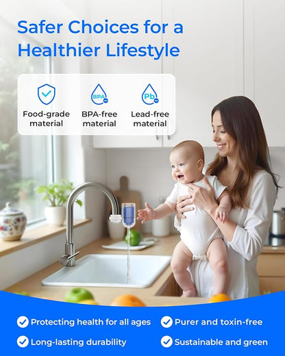 Waterdrop C08A Water Filter Replacement for PUR® Faucet Filter, 2 Pack | Compatible with All PUR® PLUS Water Filter, PUR® PLUS RF9999® Faucet Water Filter, NSF 42 Certified, 6-Month, 600-Gallon