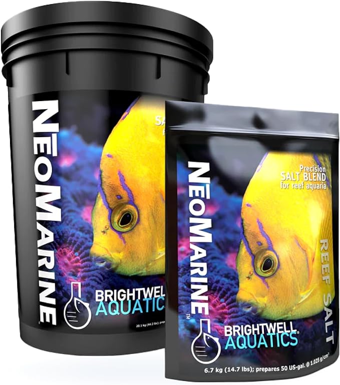 Brightwell Aquatics - NeoMarine Marine Salt Blend for Reef Aquarium - Fish Tank Starter Aquarium Salt - Aquarium Water Treatments, 150-GAL