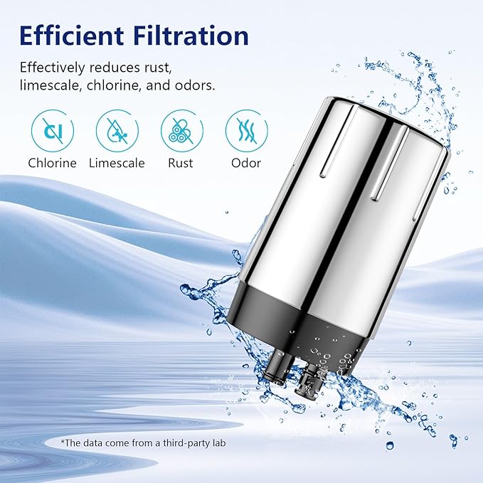 2 Pack Faucet Filter Replacement for Brita® Faucet Filter 36311 On Tap Water Filtration System Compatible with Brita® Replacement Filters 36313, FR-200, FF-100, Chrome