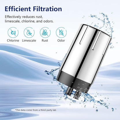2 Pack Faucet Filter Replacement for Brita® Faucet Filter 36311 On Tap Water Filtration System Compatible with Brita® Replacement Filters 36313, FR-200, FF-100, Chrome