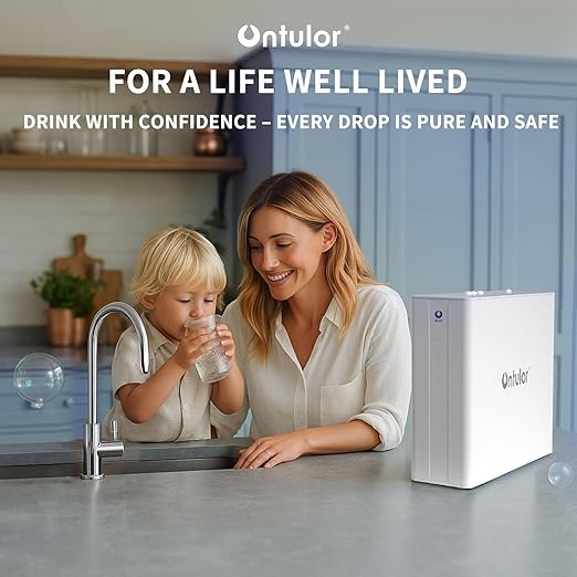 Ontulor S3OP Reverse Osmosis System 9 Stage Water Filter Reduces PFAS, PFOA/PFOS, TDS, Lead, Chlorine, Bad Taste & Odor NSF/ANSI 42 Certified TDS Meter Included（S3OP-with Tank System）
