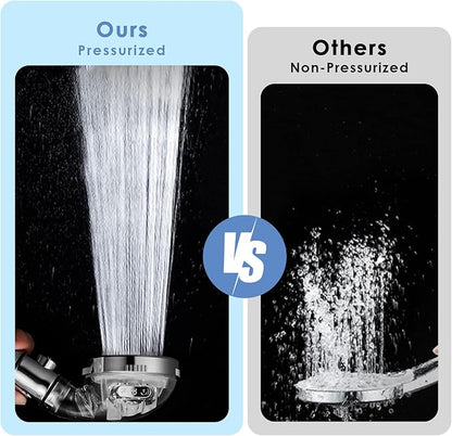 Vacto High Pressure Handheld Shower Head with Filter, Hard Water Softener Water Purifying Filtered Showerheads with Filter Beads, Shower Head Kits (No Hose and Bracket)