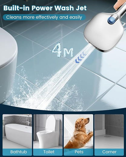 Filtered Shower Head with Handheld, High Pressure 7 Spray Showerhead with Filters, Detachable Shower Heads, Water Softener Filters for Hard Water - Remove Chlorine