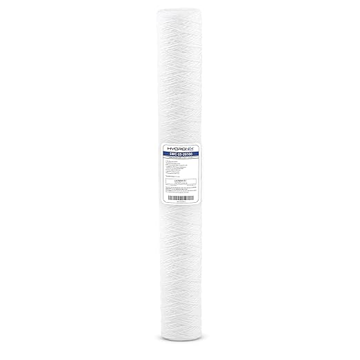 Hydronix SWC-25-20100 Universal NSF String Wound Sediment Water Filter Cartridge 2.5" x 20" - 100 micron