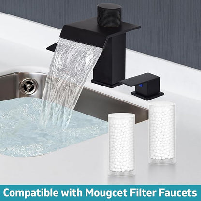2 Pack Replacement Filters for Waterfall Faucet - Filters for Remove Chlorine Use for Faucet, Reduces Dry Itchy Skin