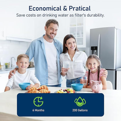 Filter A EDRARXD1 Water Filter, Compatible with Whirlpool WHRARXD1, Everydrop Filter A, Whirlpool WRSC5536RZ, WRSF5536RZ, KitchenAid KRSF536RPS, KRFF507HPS, Maytag MRSC6636RZ, 3 Pack