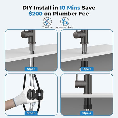 Kitchen Faucets with Pull Down Sprayer, Bar Sink Faucets, Touch On Kitchen Sink Faucets, Touchless Kitchen Sink Faucets