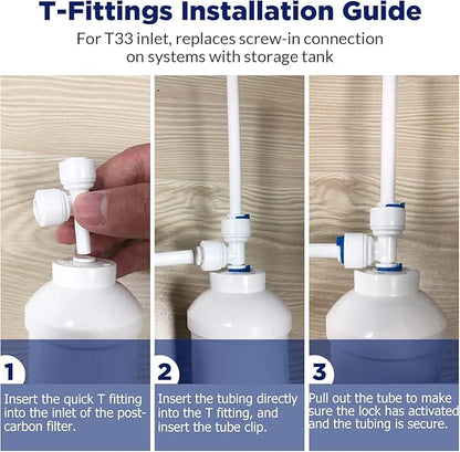 Membrane Solutions Reverse Osmosis Filter Replacement, 75 GPD Complete Replacement Filter Set For 10-inch Under Sink 5-Stage Reverse Osmosis Replacement Water Filter System