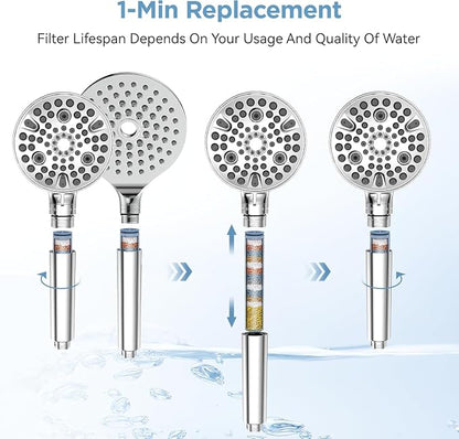 MakeFit Shower Head Filter Replacement Cartridge for SSJ781/DSSJ781/ DSSJ781-01/DSS1581 MakeFit Filtered Handheld Shower Head (1-PACK)