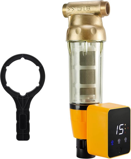 iSpring Whole House Water Filter System + Spin Down Sediment Water Filter
