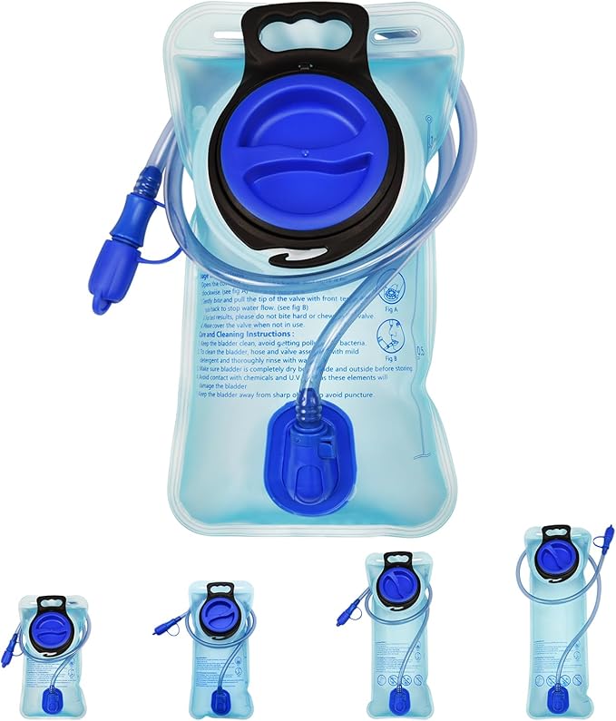 Mdvora 1.5L/2L/2.5L/3L Hydration Bladder, Large Opening Water Storage Bladder Bag, for Cycling Hiking Camping