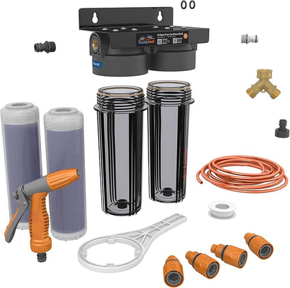 Deionized Spot-Free Car Wash Rinse Plus System Unit, Spotless Water Deionizer for Car Washing, RV, and Motorcycle, With Hose