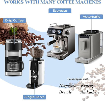 24 Coffee Maker Cleaner Descaler Tablets for Coffee Pot & Coffe Machine | Compatible With Keurig, Nespresso, Ninja, Philips, Miele, Breville, DeLonghi, Espresso & Drip Machines
