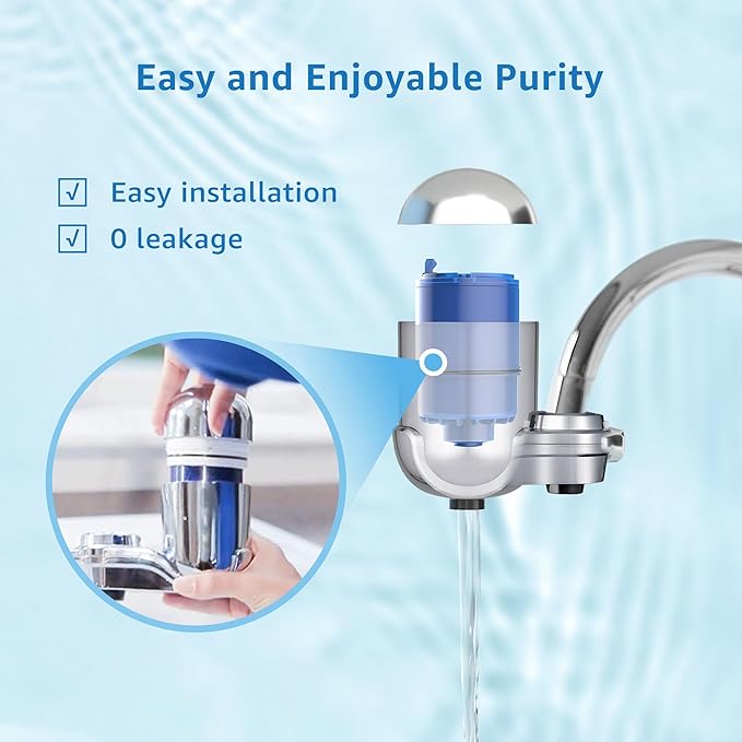 Filterlogic FF08 Faucet Water Filter Replacement, Compatible with All PUR® PLUS Water Filter Replacement RF9999®, NSF 42 Certified, 9-Month, 900-Gallon, 3 Pack
