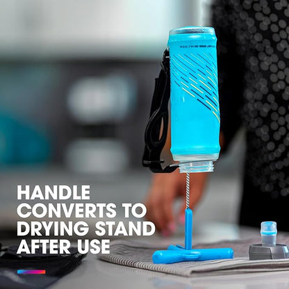 HydraPak Flask Cleaning Kit - Bristle Brush and Drying Stand - BPA & PVC Free - Cleans Water Bottles, SoftFlasks, Coffee Mugs and More