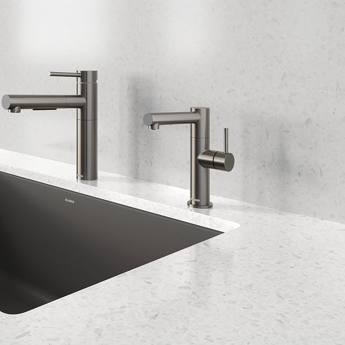 Blanco 527567 Alta II Beverage Faucet with Optional Filtration System - 1.5 GPM - Satin Dark Steel