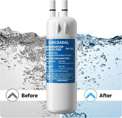2 Pack EDR1RXD1 Water Filter Replacement Compatible with Whirlpool W10295370A, Filter 1, EDR1RXD1B, WHR1RXD1, KAD1RXD1, P8RFWB2L, P4RFWB, WD-F38, 46-9081, 46-9930