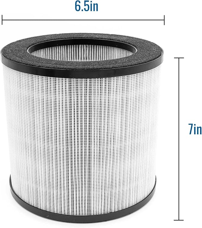 Habitat 150A(e) True HEPA Filtration Air Filter System, Realtime Air Quality Sensor, Covers up to 150ft, Removes 99.97% of Airborne Particles and Viruses, Relacement Filter, (Pack of 1)