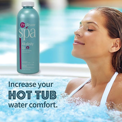 ProTeam Spa Alkalinity Increaser for Hot Tub to Keep Alkalinity Up for hot tub spa - with SplashWiz Spa & Hot Tub Chemicals Care Guide e-Book - Made in USA (2 lb)