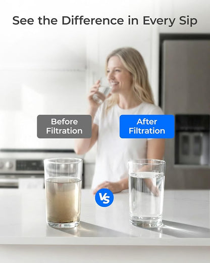 Waterdrop LT1000PC ADQ747935 MDJ64844601 Refrigerator Water Filter | Replacement for LG® LT1000P®/PC/PCS, ADQ74793501, ADQ74793502, 46-9980, 9980, LFXC24796S, LSFXC2496D, LMXS28626S, LMWS27626S