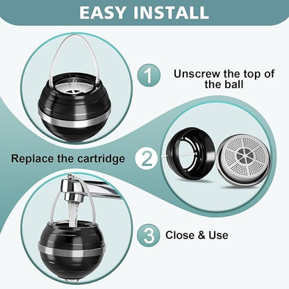 Bath Filter for Tub - Bathtub Water Filter for Softer Skin & Hair, 8 Stages Hotel Grade Filtration Bath Water Filter,2,500 Gal of Filtration, BPA Free, Easy to Install