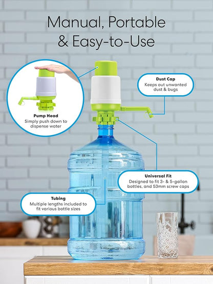 Brio Universal Manual Drinking Water Pump (Green)