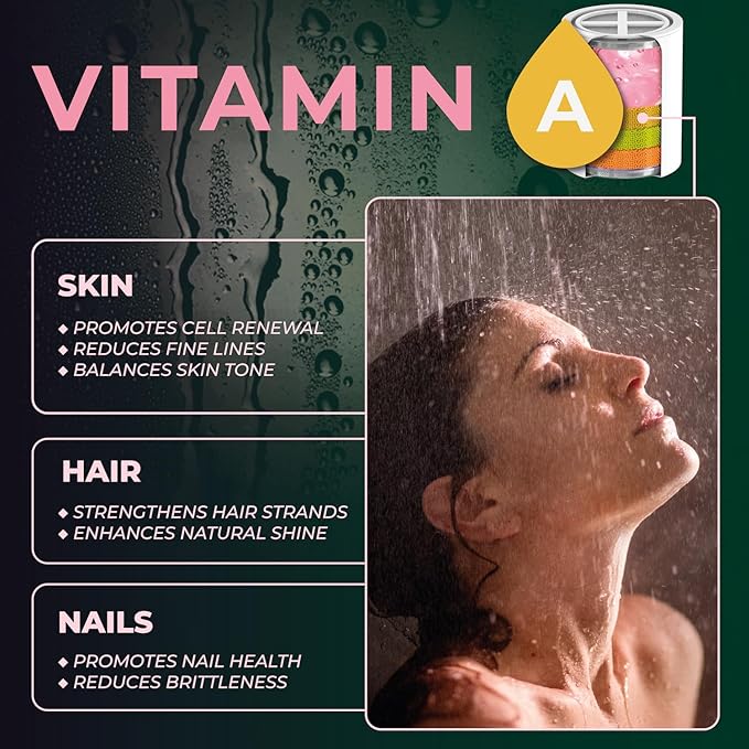 AquaHomeGroup Vitamin C E and A Shower Filter Cartridge with Rose Aroma - Reduces Chlorine and Chloramine - Supports Skin and Hair - Fits 15 and 20 Stage Filters