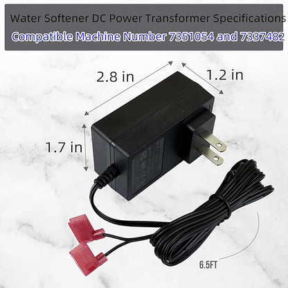 7351054 Water Softener Power Adapter, 24V DC Transformer, Compatible with Whirlpool Kenmore Rheem RHS32, Replacement for 7337482