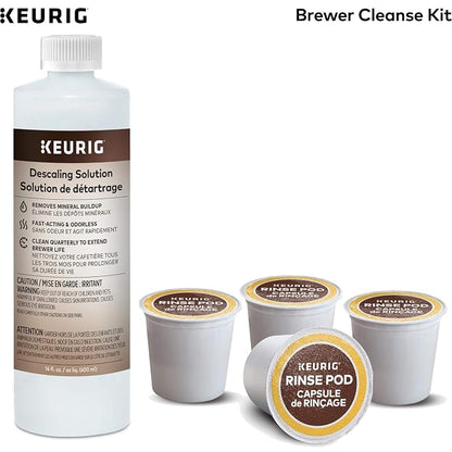 Keurig K-Duo Brewer Maintenance Kit + Descaling Solution and Rinse Pods