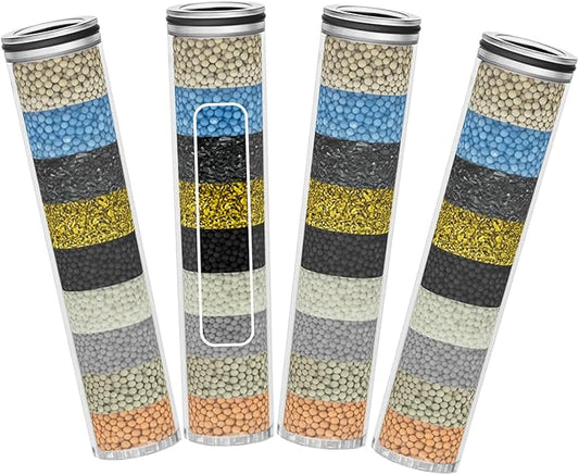 Filter Compatible with MakeFit Shower Handheld-SSJ731/SW9730 | Slirceods-4Pack Shower Filter Compatible with HOPOPRO SS5775 Shower for Hard Water-Filtered Chlorine-Dry Itchy Skin